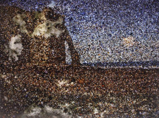 Tent-Camera Image on Ground: On Etretat Beach Looking At D'aval Cliffs, France