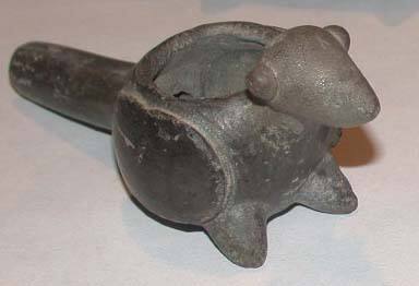 Bird Effigy Pipe Or Snuff Vessel