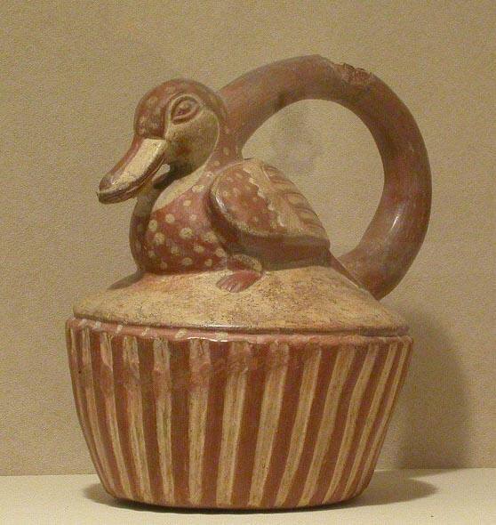 Stirrup-Spout Vessel  Form of a Duck