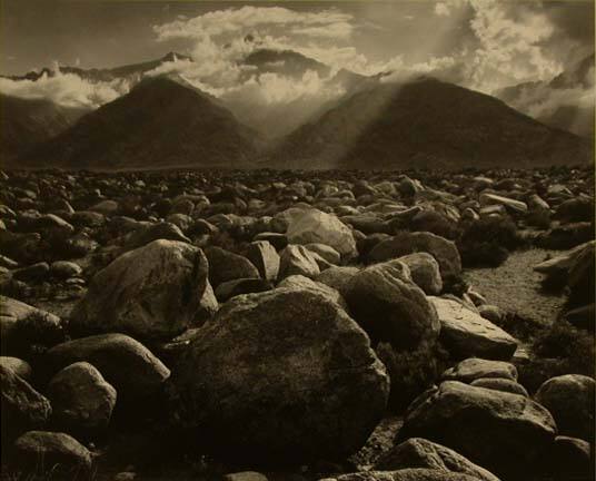 Mount Williamson, Sierra Nevada, from Manzanar, California