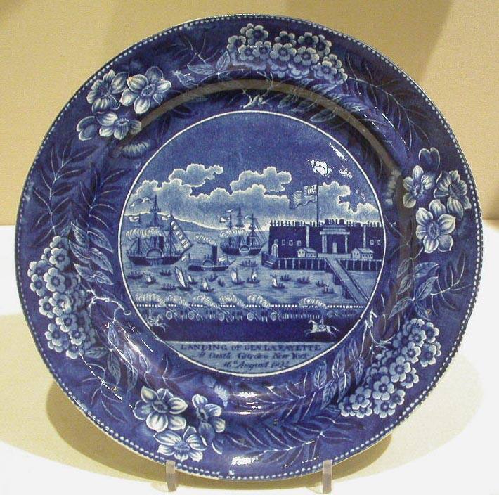 Plate (Landing of General Lafayette)