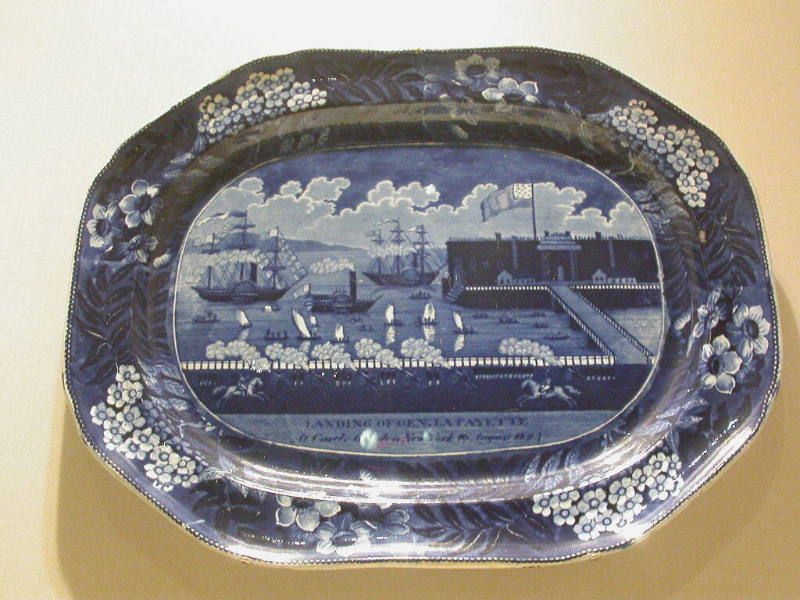 Platter: Landing of Lafayette