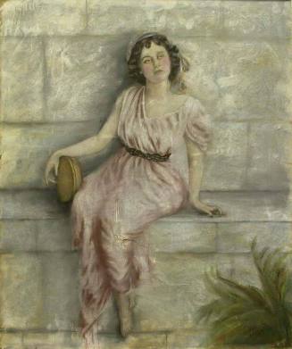 Seated Girl with Tamborine