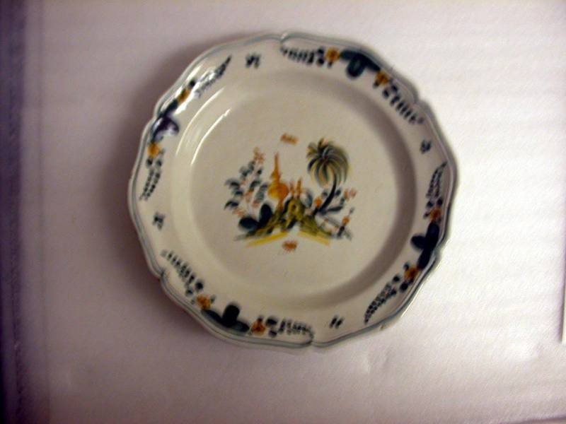 Plate with Floral Design