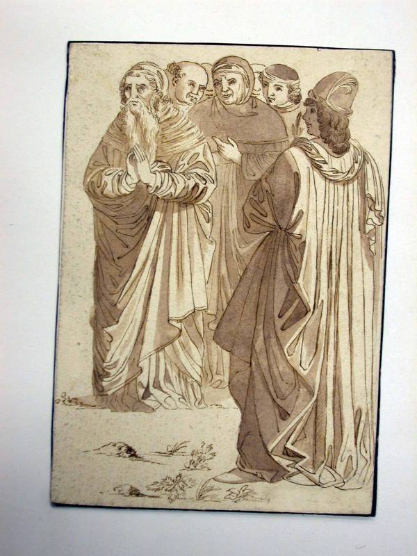 Seven Figures Drawn in a 15th Century Manner