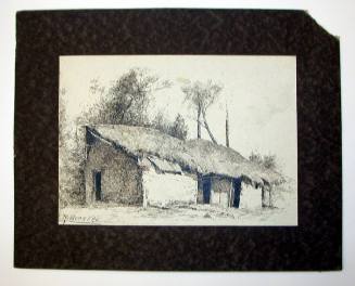 Untitled Landscape (Buildings with Thatched Roofs)