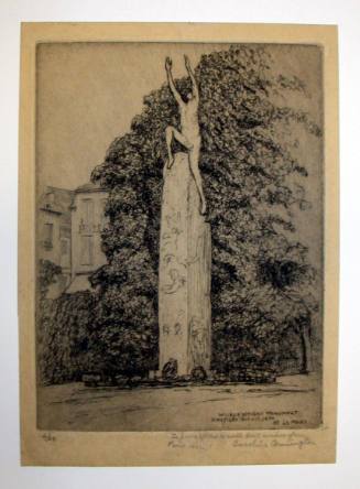 Wilbur Wright Memorial Unveiled, July 17, 1920, Le Mans, France